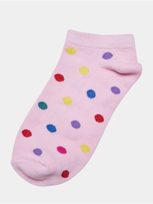Urban Classics Sokken No Show Rainbow Dots 5-Pack bont