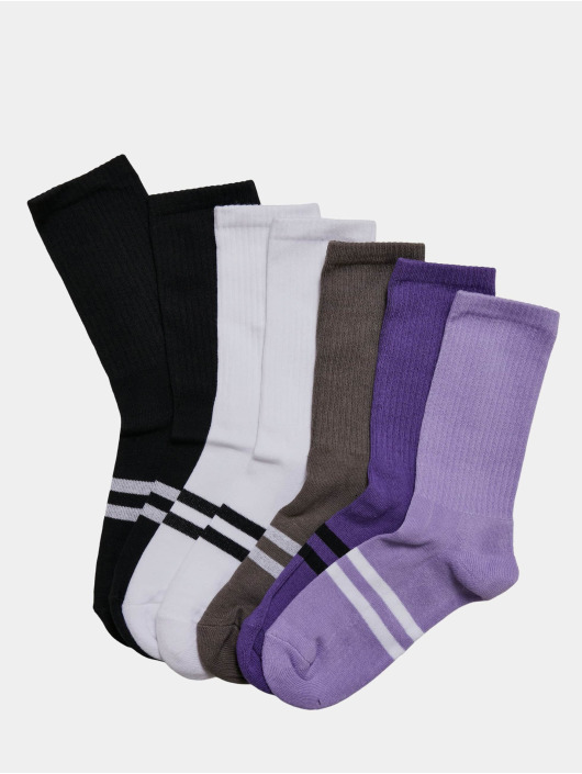 Urban Classics Sokken Double Stripes 7-Pack bont