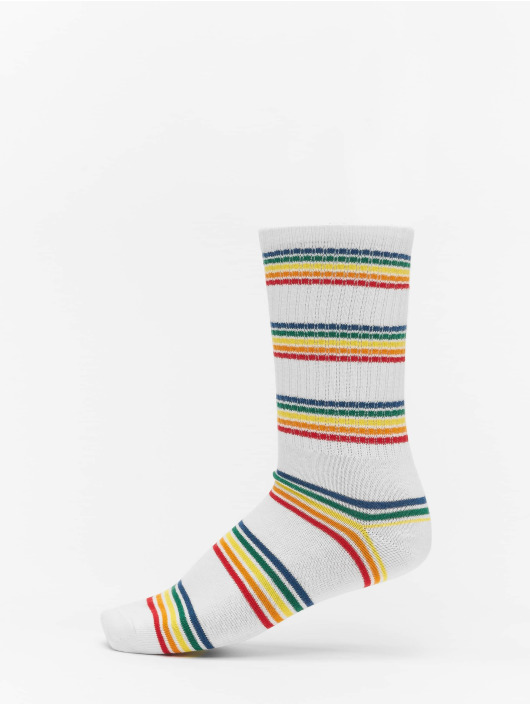 Urban Classics Sokker Rainbow Stripes Socks 2-Pack grå