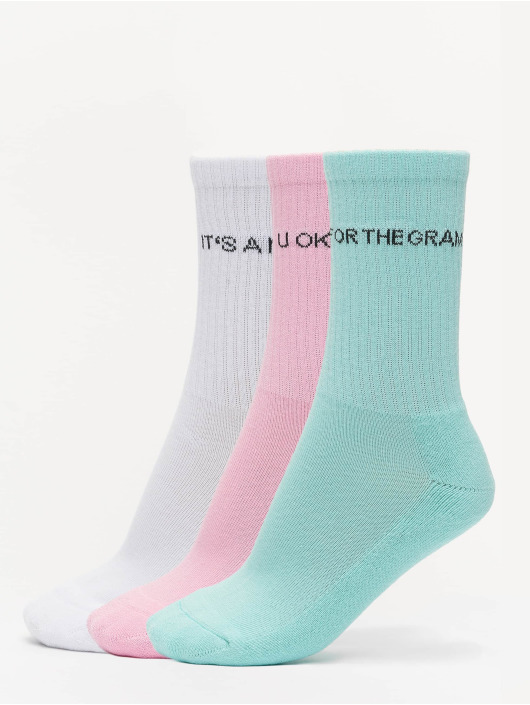 Urban Classics Sokker Wording Socks 3-Pack grøn