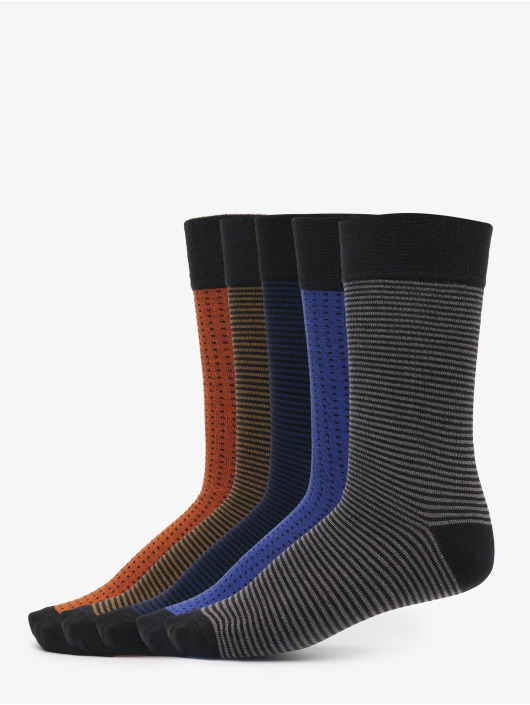 Urban Classics Sokker Stripes And Dots 5-Pack mangefarget