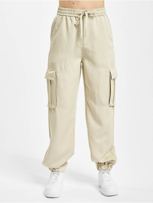 Urban Classics Spodnie Chino/Cargo Ladies Viscose Twill bezowy