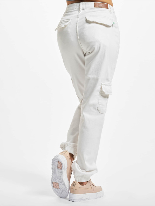 Urban Classics Spodnie Chino/Cargo Ladies Organic Stretch Denim bezowy