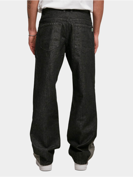 Urban Classics Straight Fit Jeans Organic Triangle schwarz