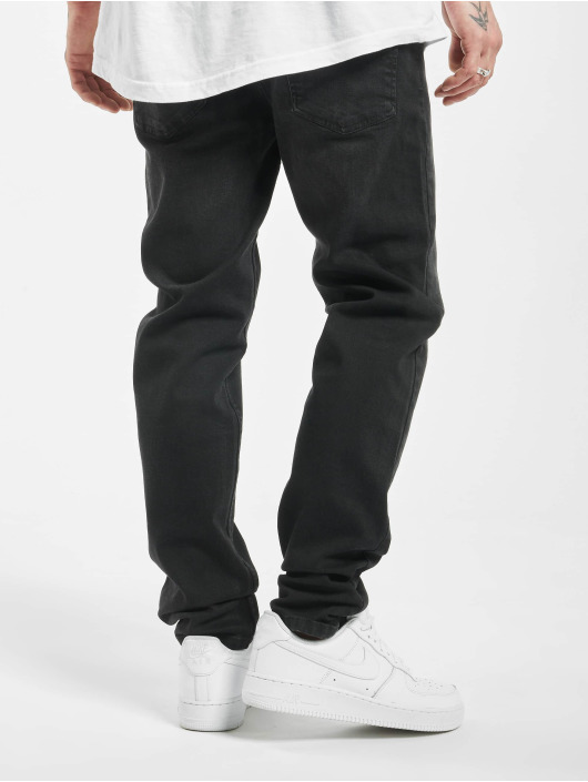 Urban Classics Straight Fit Jeans Stretch Denim svart