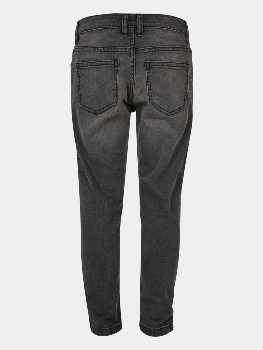 Urban Classics Straight Fit Jeans Boys Stretch Denim čern