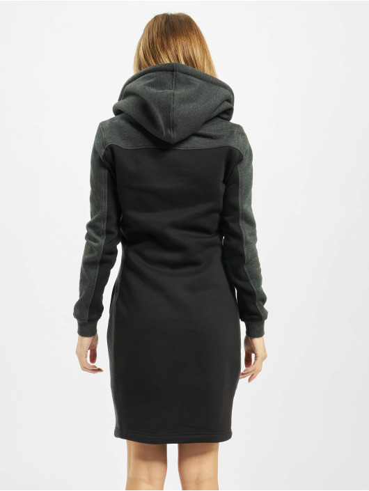 Urban Classics Sukienki Ladies 2-Tone Hooded czarny