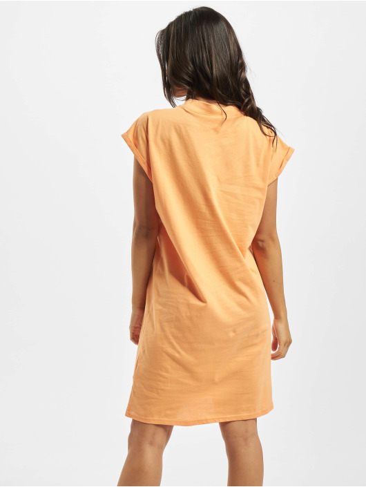 Urban Classics Sukienki Turtle Extended Shoulder pomaranczowy