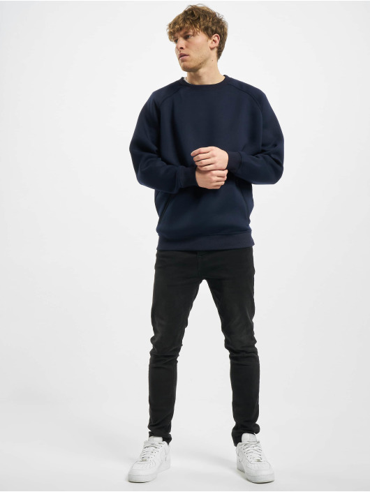 Urban Classics Sweat & Pull Raglan Zip Pocket Crew bleu