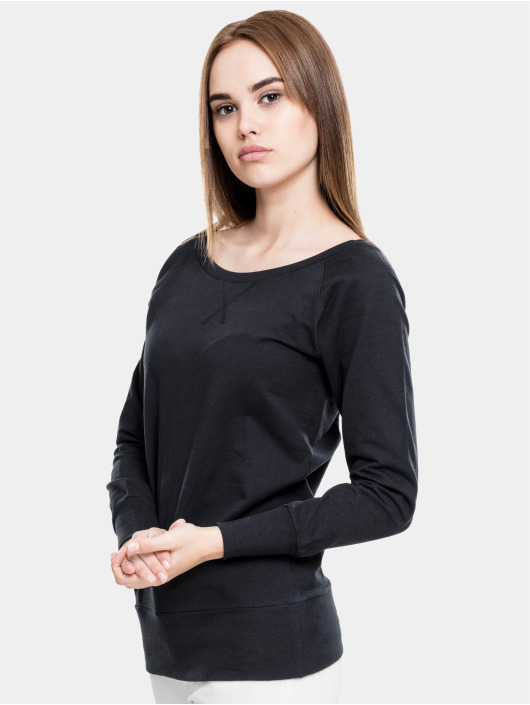 Urban Classics Sweat & Pull Ladies Wideneck Crewneck noir