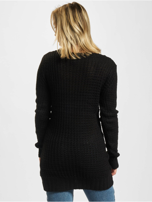 Urban Classics Sweat & Pull Ladies Long Wideneck noir