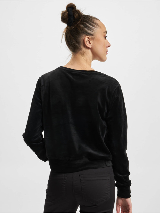 Urban Classics Sweat & Pull Ladies Short Velvet noir
