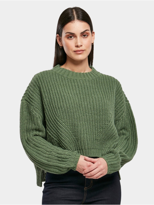 Urban Classics Sweat & Pull Ladies Wide Oversize vert