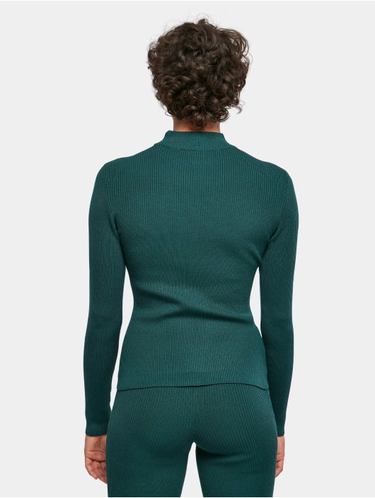 Urban Classics Sweat & Pull Ladies Rib Knit Turtelneck vert
