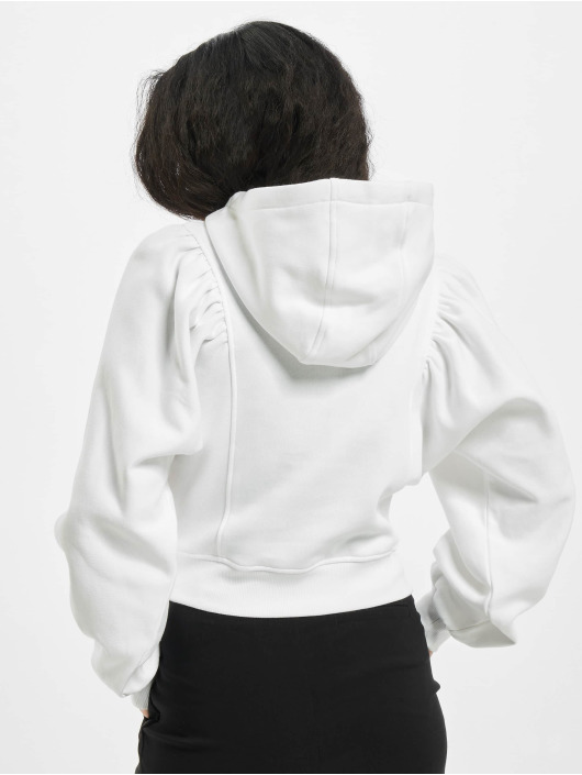 Urban Classics Sweat capuche Ladies Organic Gathering Batwing blanc