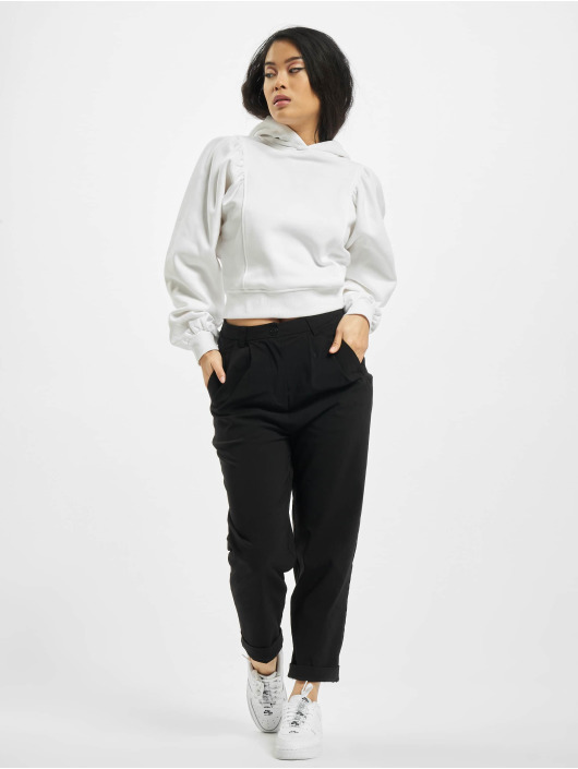Urban Classics Sweat capuche Ladies Organic Gathering Batwing blanc