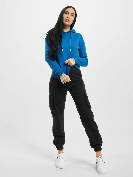 Urban Classics Sweat capuche Ladies bleu
