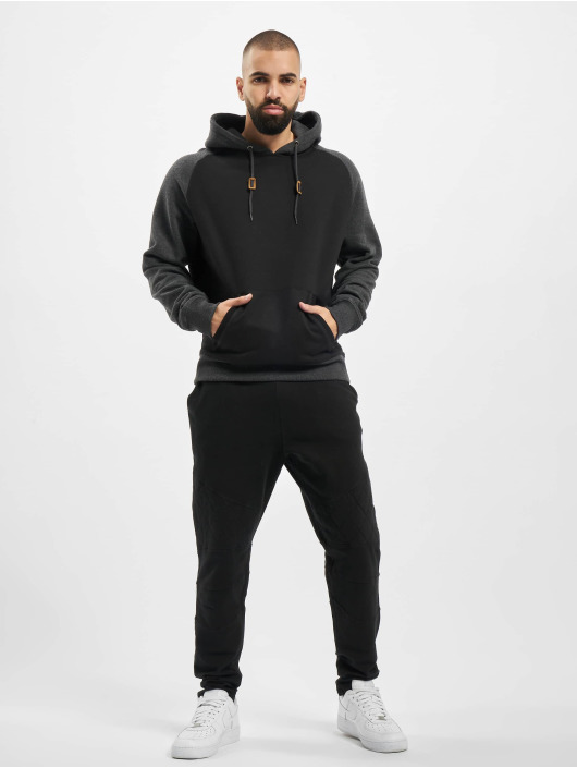 Urban Classics Sweat capuche Raglan Contrast noir