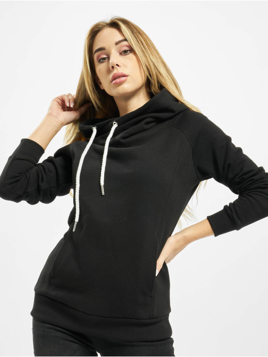 Urban Classics Sweat capuche Raglan High Neck noir