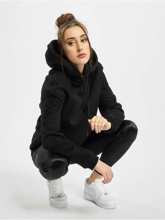 Urban Classics Sweat capuche Lace Inset noir