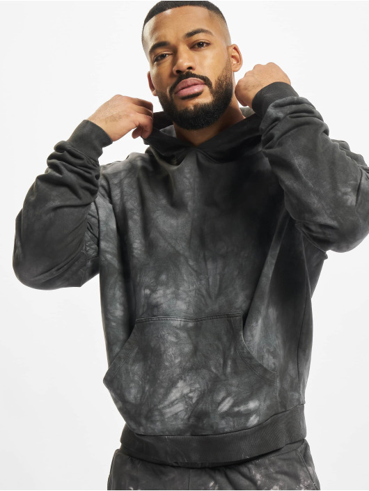 Urban Classics Sweat capuche Tye Dyed noir