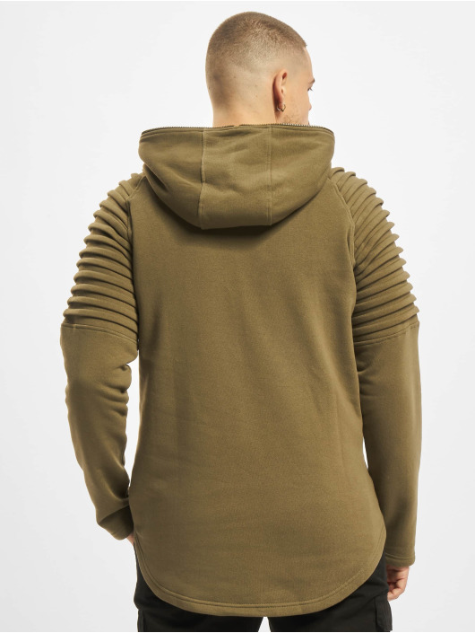 Urban Classics Sweat capuche Pleat Sleeves Terry olive