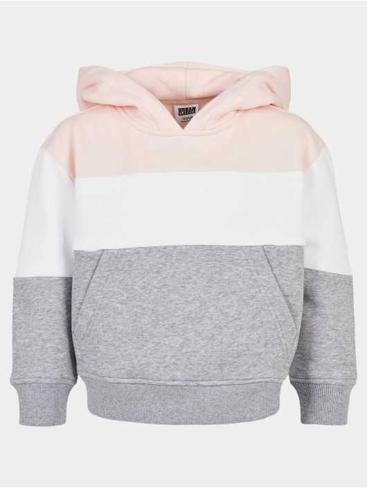 Urban Classics Sweat capuche Girls Oversize 3-Tone rose