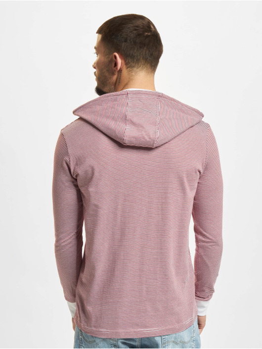 Urban Classics Sweat capuche Stripe Jersey rouge