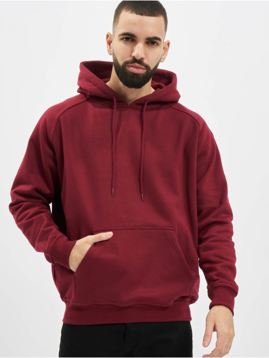 Urban Classics Sweat capuche Blank rouge