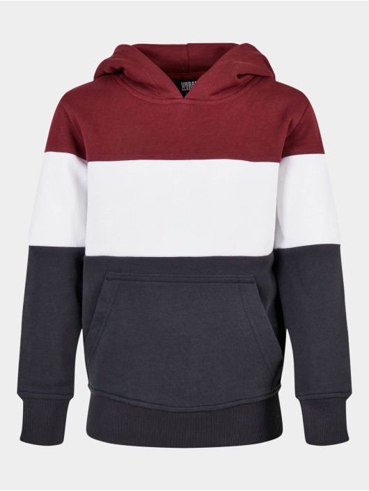 Urban Classics Sweat capuche Boys 3-Tone rouge