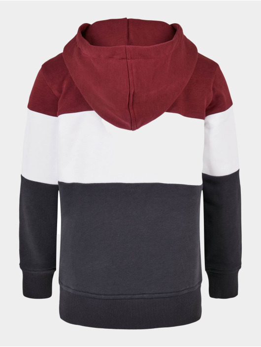 Urban Classics Sweat capuche Boys 3-Tone rouge