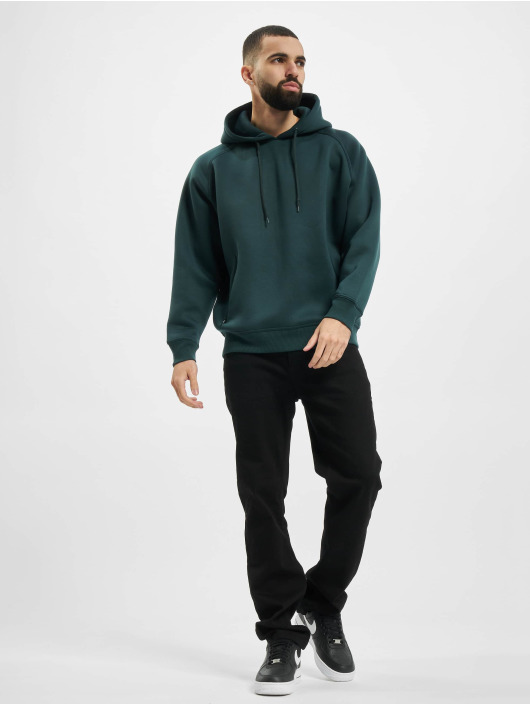Urban Classics Sweat capuche Raglan Zip Pocket vert