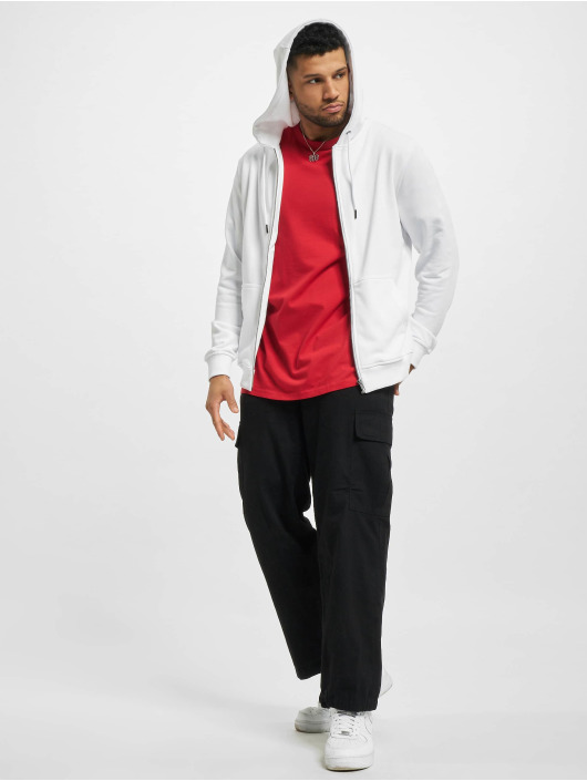 Urban Classics Sweat capuche zippé Basic Terry blanc