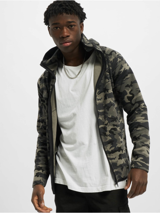 Urban Classics Sweat capuche zippé Interlock Camo camouflage