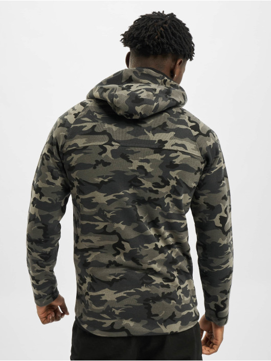 Urban Classics Sweat capuche zippé Interlock Camo camouflage