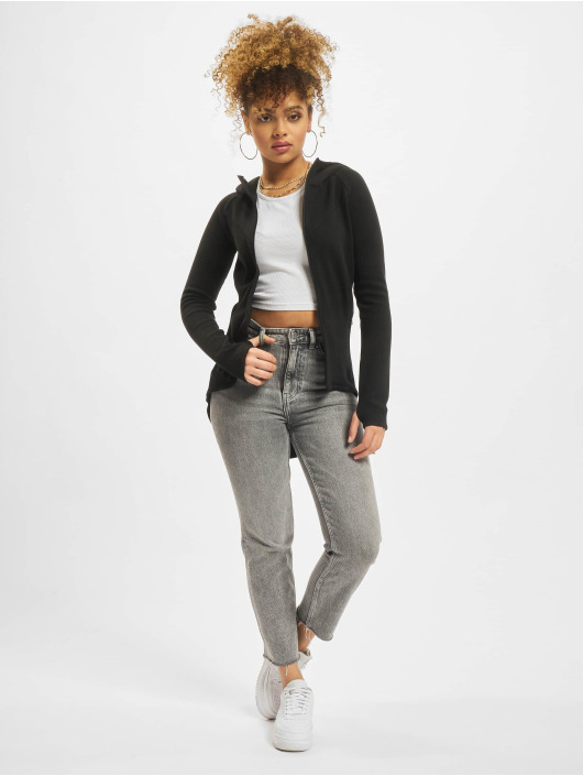 Urban Classics Sweat capuche zippé Athletic Interlock noir