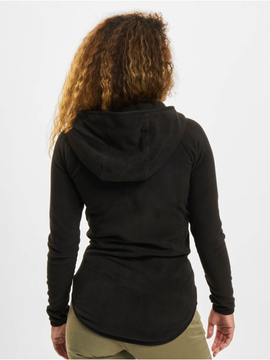 Urban Classics Sweat capuche zippé Polar Fleece noir