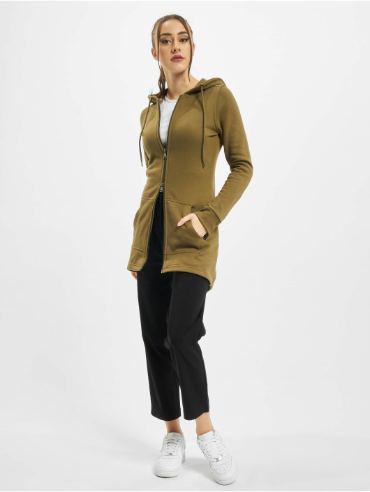 Urban Classics Sweat capuche zippé Ladies Sweat Parka olive