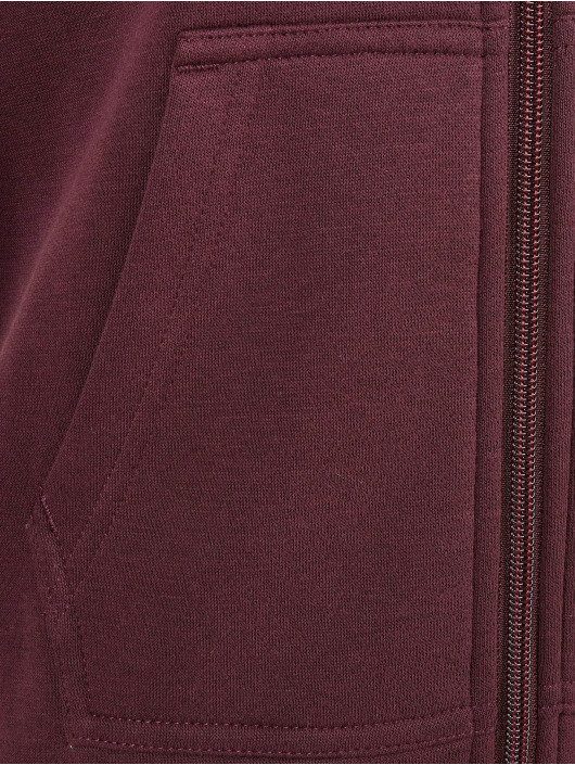Urban Classics Sweat capuche zippé Girls rouge