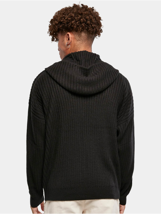 Urban Classics Sweatvest Knitted Zip zwart