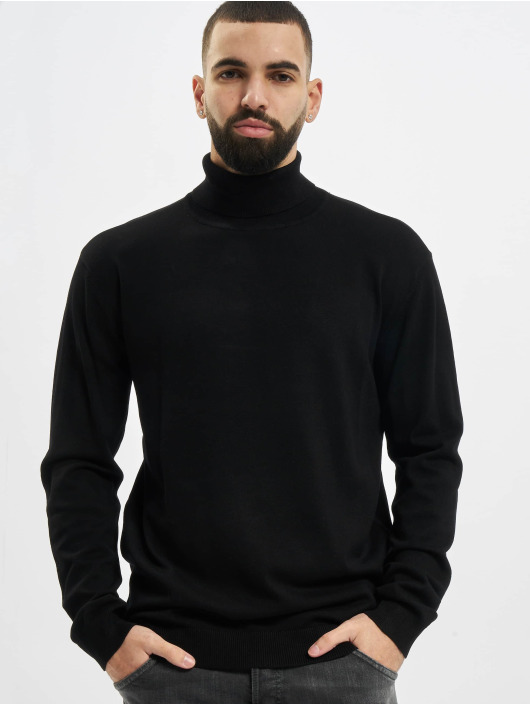 Urban Classics Swetry Basic Turtleneck czarny