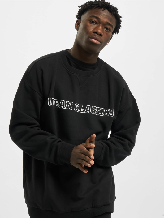 Urban Classics Swetry Mid Logo Oversized Crew czarny