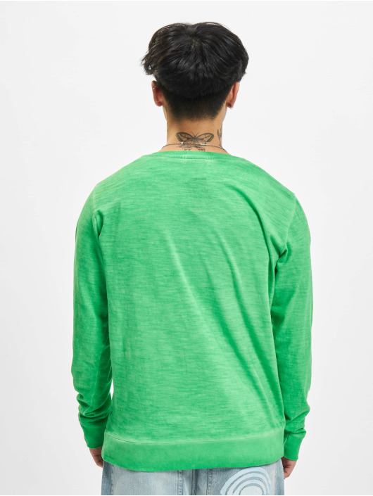 Urban Classics Swetry rozpinane Spray Dye Slub zielony