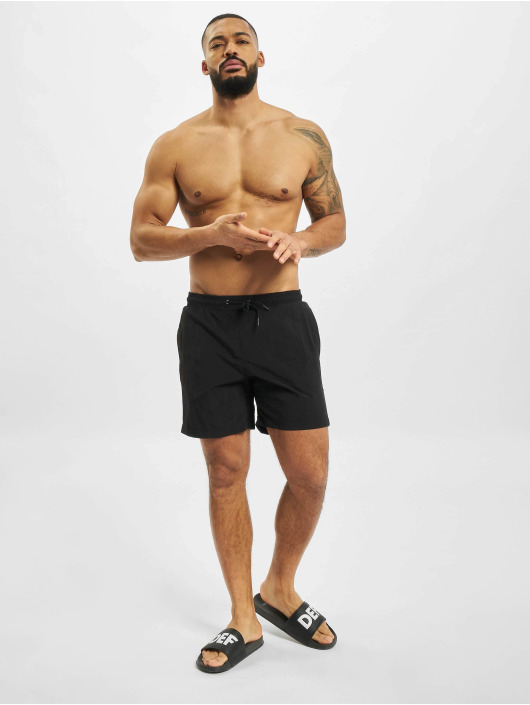 Urban Classics Swim shorts Jacquard Taped black