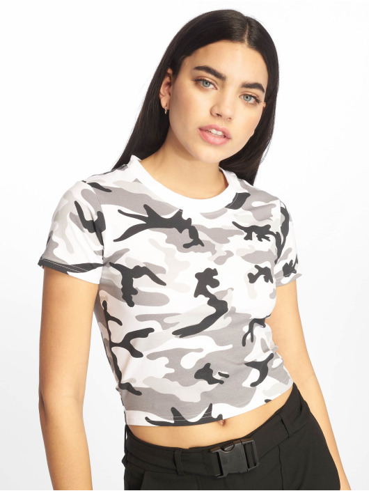 Urban Classics T-paidat Stretch Jersey Cropped camouflage