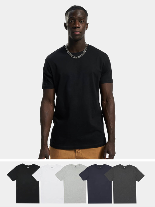 Urban Classics T-paidat Basic 6-Pack musta