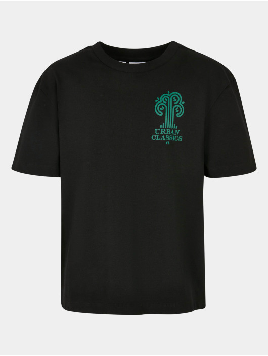 Urban Classics T-paidat Boys Organic Tree Logo musta
