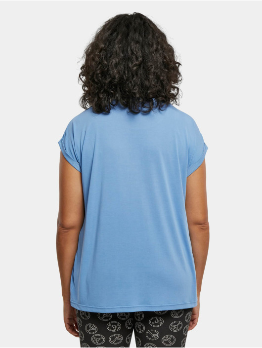 Urban Classics T-paidat Ladies Modal Extended Shoulder sininen