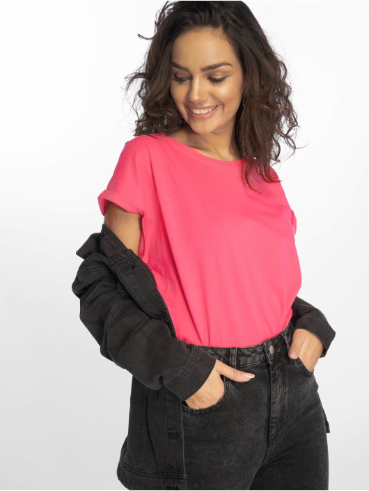 Urban Classics T-paidat Extended Shoulder vaaleanpunainen