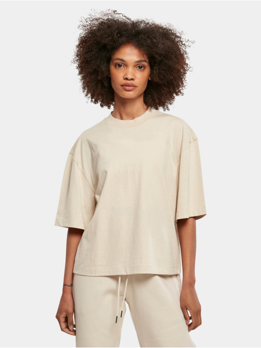 Urban Classics t-shirt Ladies Organic Oversized beige